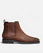 COACH®,CHELSEA BOOT,Leather,BURNISHED SADDLE,Angle View
