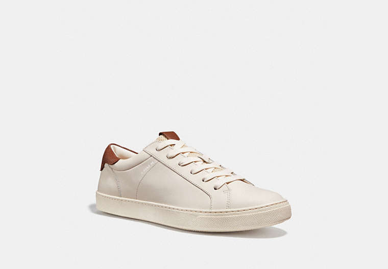 COACH®,C126 LOW TOP SNEAKER,White,Front View