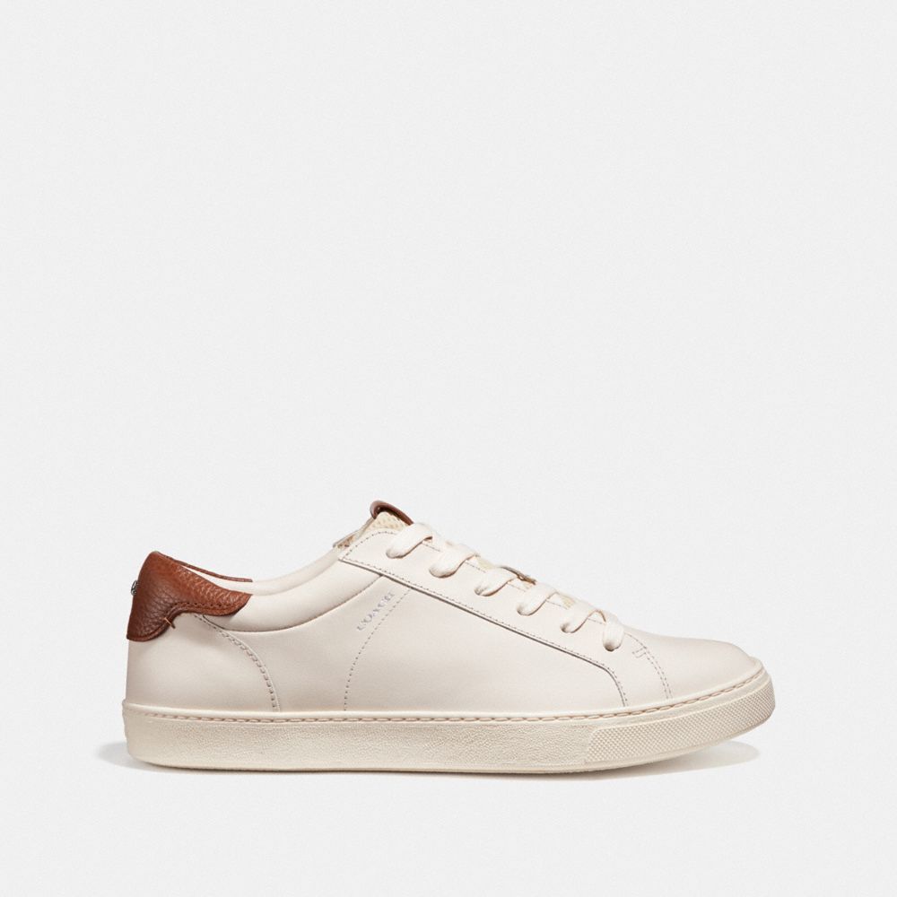 COACH®,C126 LOW TOP SNEAKER,White,Angle View