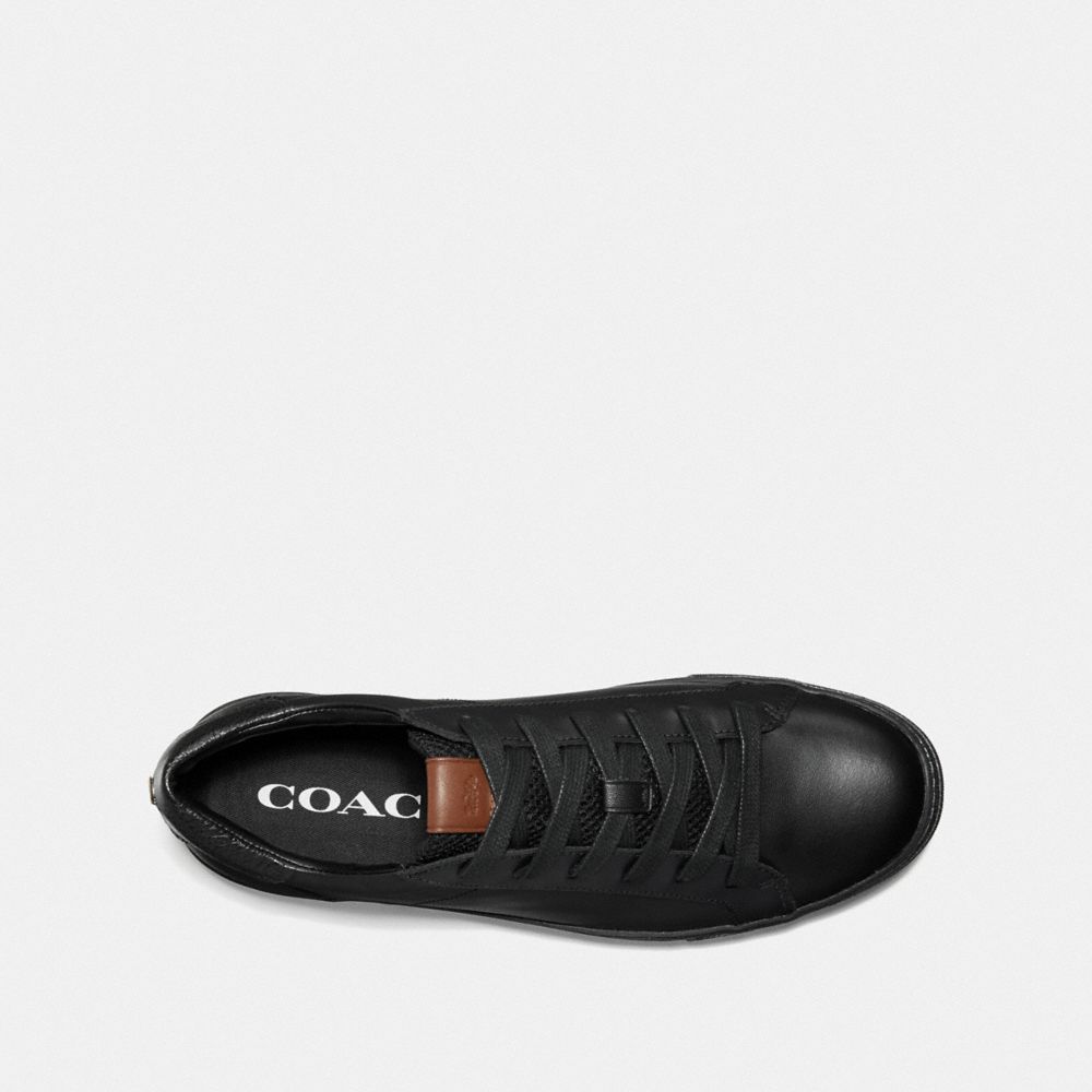 COACH®,CHAUSSURES DE SPORT BASSES C126,Cuir,Noir,Inside View,Top View