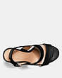 COACH®,RYLIE SANDAL,Leather,Black,Inside View,Top View