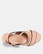 COACH®,RYLIE SANDAL,Leather,Beechwood,Inside View,Top View