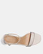 COACH®,MADDIE SANDAL,Leather,Chalk,Inside View,Top View