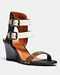 Odessa Wedge With Snakeskin Detail