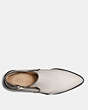 COACH®,PIPA BOOTIE,Leather,Chalk,Inside View,Top View