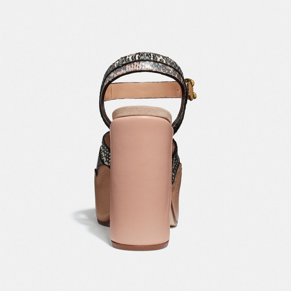 COACH®,Platform Sandal In Snakeskin,,Alternate View