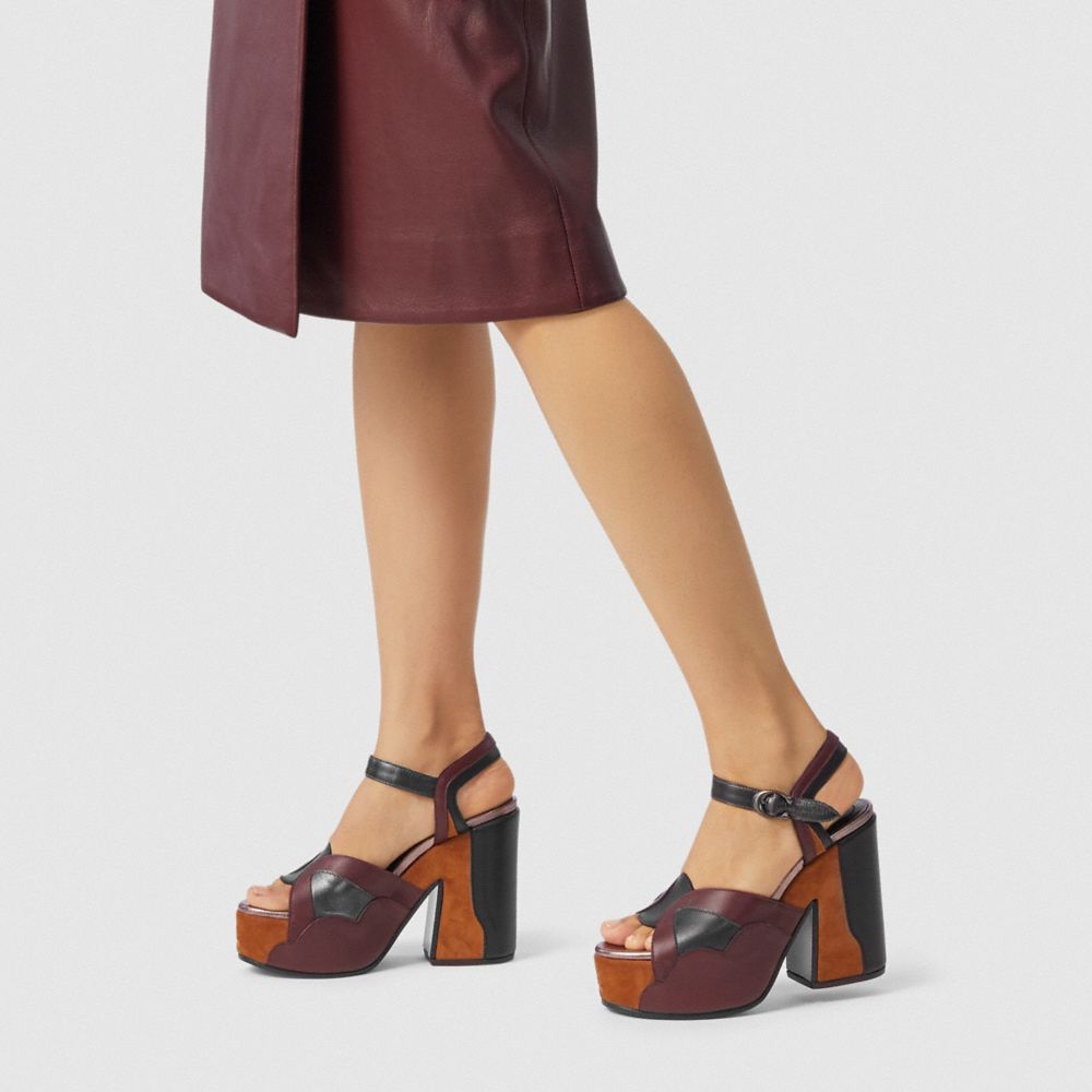 COACH®,Platform Sandal,,Detail View