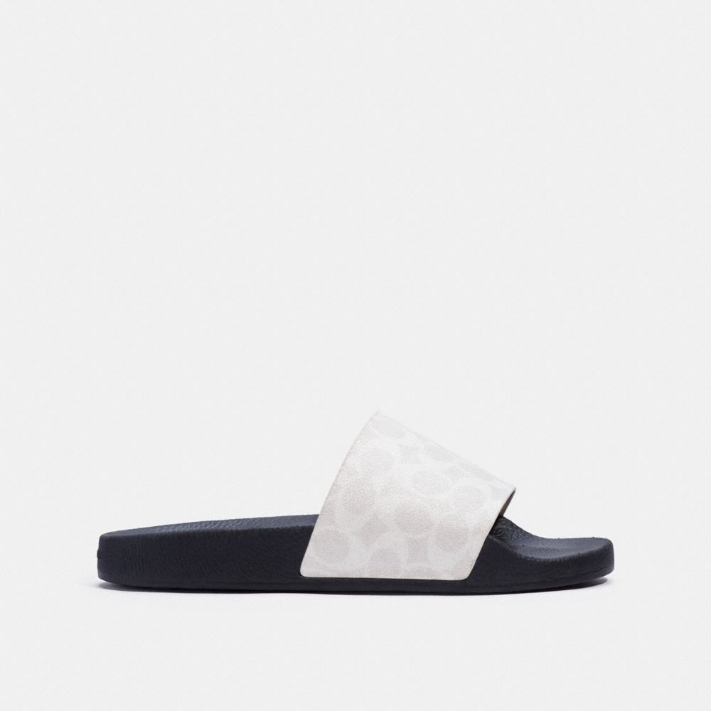 Size 10 Monogram Black Slides