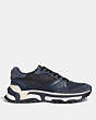 COACH®,C143 RUNNER,Mixed Material,NAVY,Angle View