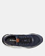 COACH®,C143 RUNNER,Mixed Material,NAVY,Inside View,Top View