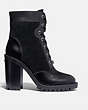 COACH®,HEDY BOOTIE,mixedmaterial,Black,Angle View