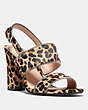 COACH®,RYLIE SANDAL,reptile,Natural,Front View