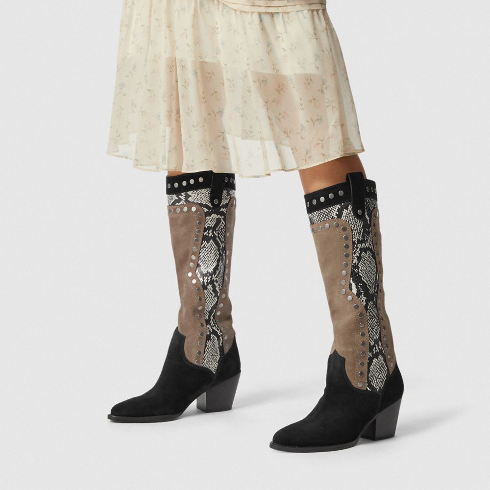 COACH®,Payton Western Boot,,Detail View