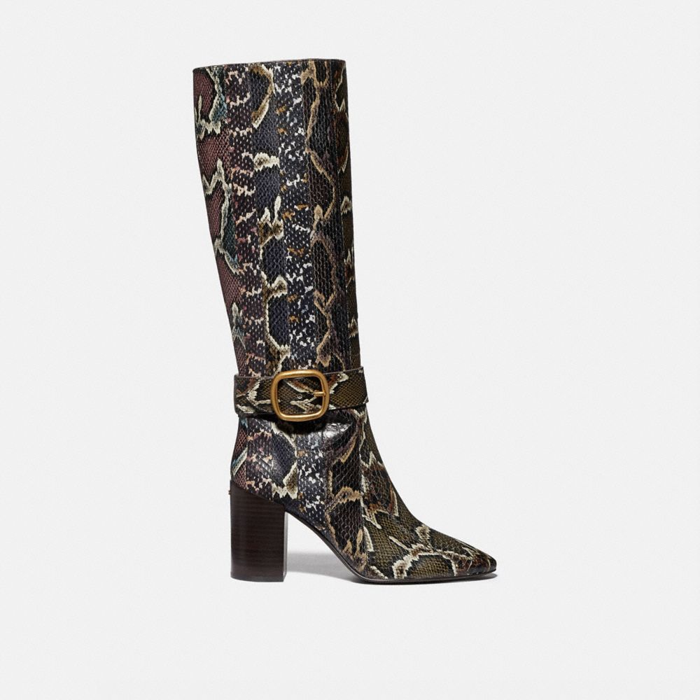 Coach 2025 snakeskin boots