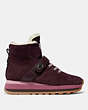 COACH®,COACH CITY HIKER,Leather,OXBLOOD,Angle View
