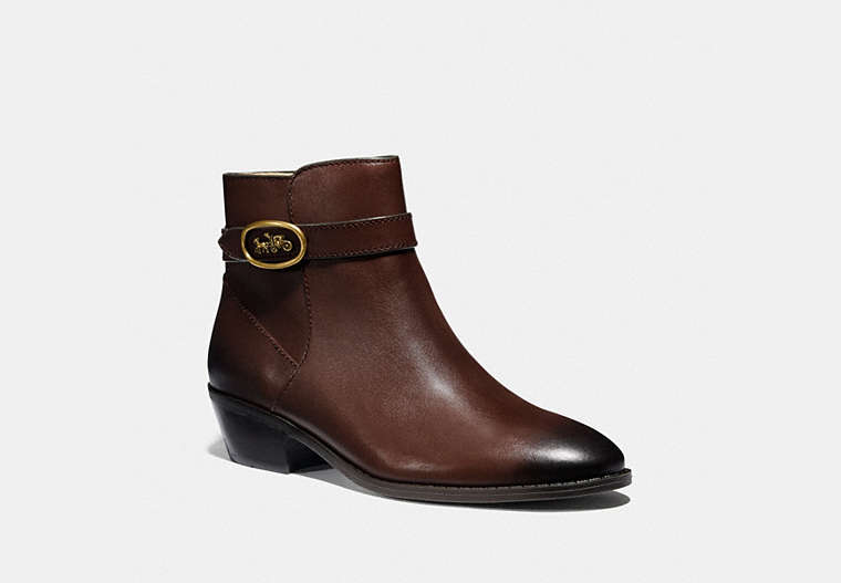 COACH®,DYLAN BOOTIE,Leather,Walnut brown,Front View
