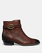 COACH®,DYLAN BOOTIE,Leather,Walnut brown,Angle View
