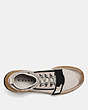 COACH®,C243 ONE STRAP RUNNER,Knit,Chalk,Inside View,Top View