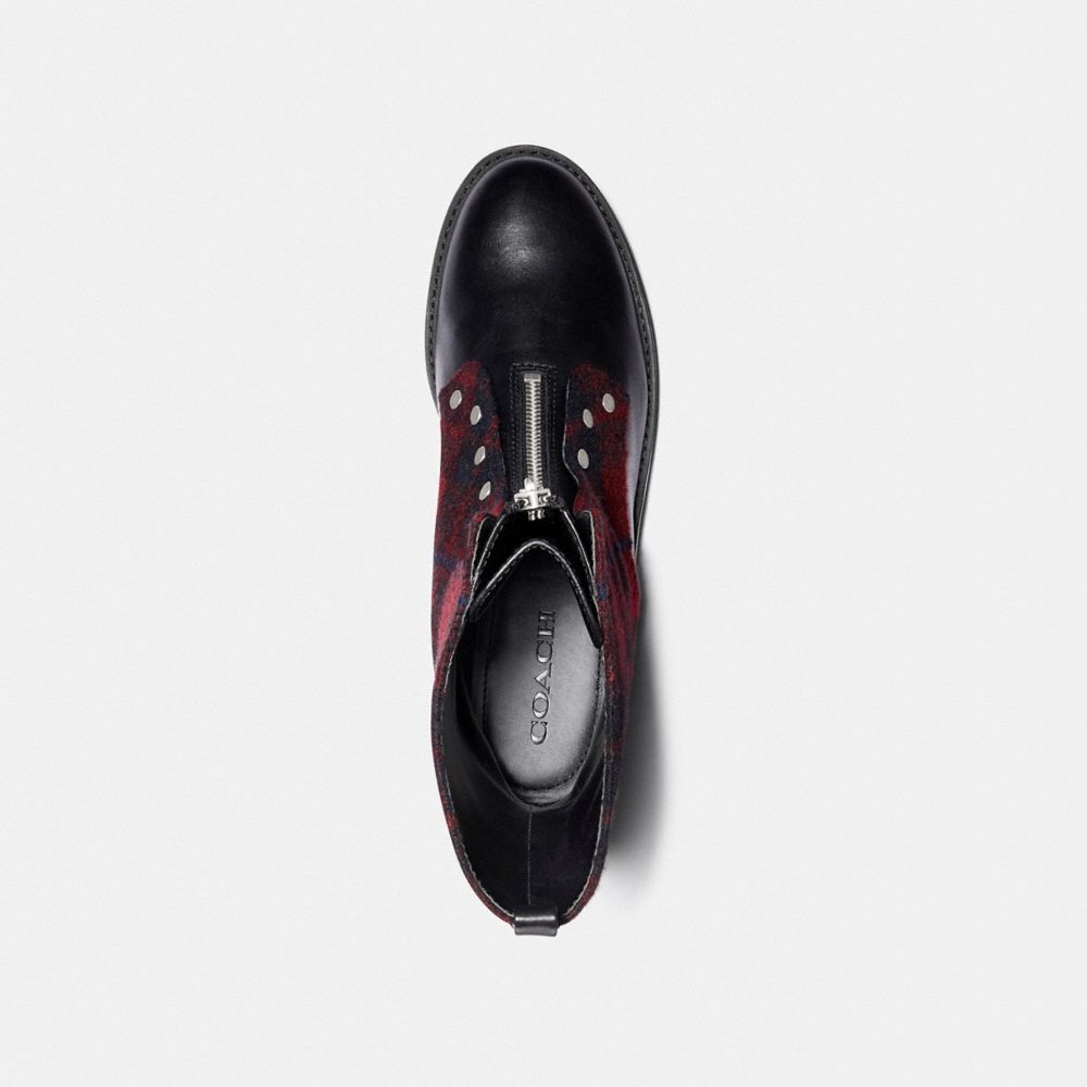 COACH®,Laura Combat Bootie,,Inside View,Top View