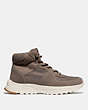 COACH®,C250 HIKER BOOT,Mixed Material,Dirty Grey Multi,Angle View