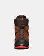COACH®,COACH CITY HIKER BOOT,Suede,Saddle,Alternate View