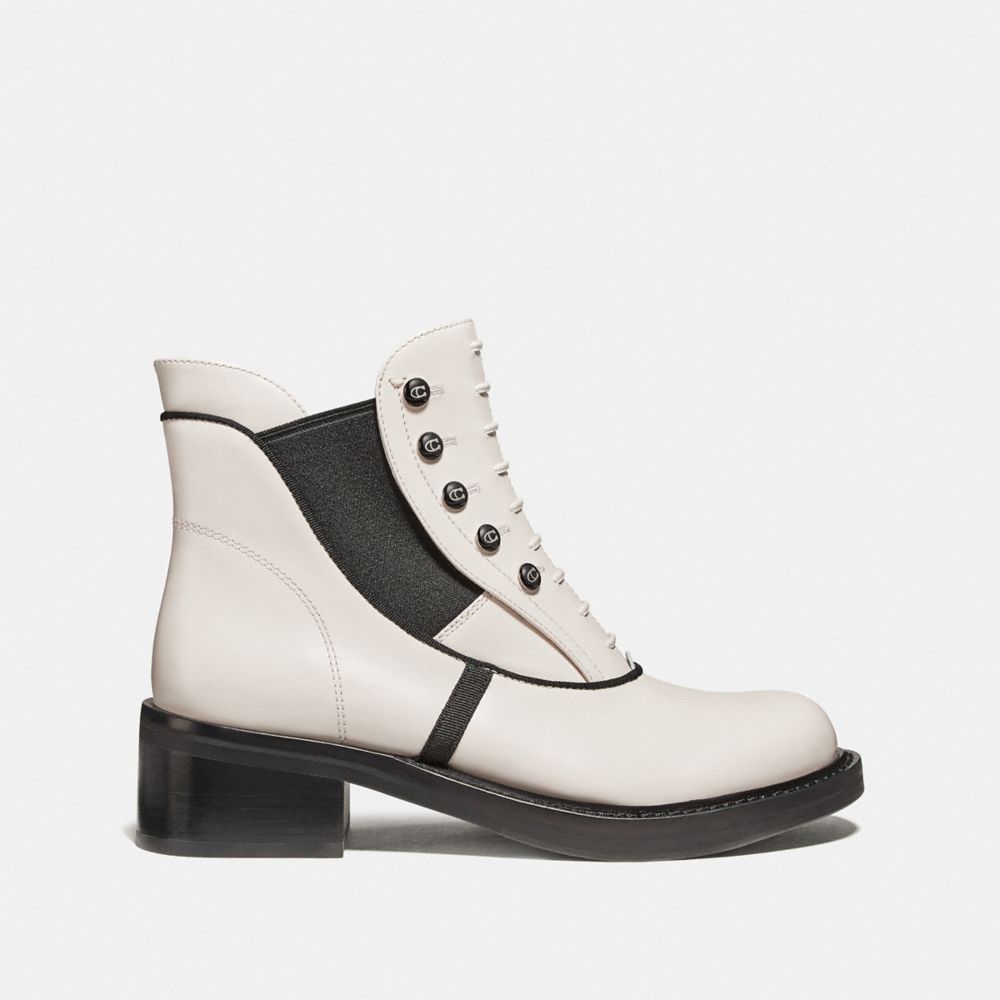 COACH®,Coach X Tabitha Simmons Chelsea Moto Bootie,,Angle View