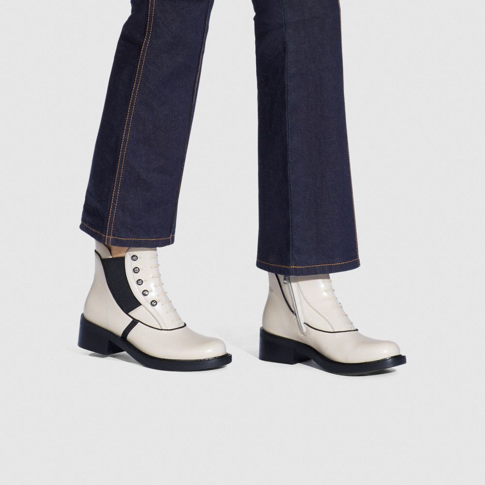 COACH®,Coach X Tabitha Simmons Chelsea Moto Bootie,,Detail View