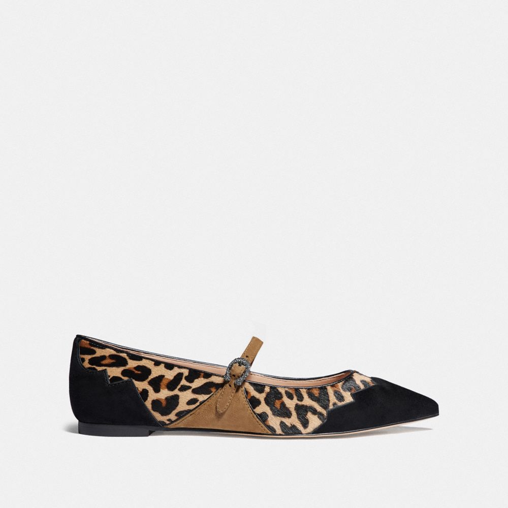 Coach printed exotic hot sale pointy toe flat