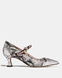 COACH®,COACH X TABITHA SIMMONS EDITH KITTEN HEEL,Exotic,Natural/Nude Pink,Angle View