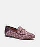 COACH®,HALEY LOAFER,Burgundy/ Cranberry,Front View