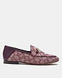 COACH®,HALEY LOAFER,Jacquard,Burgundy/ Cranberry,Angle View