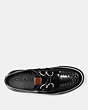 COACH®,C175 LOW TOP SNEAKER,Leather,Black,Inside View,Top View