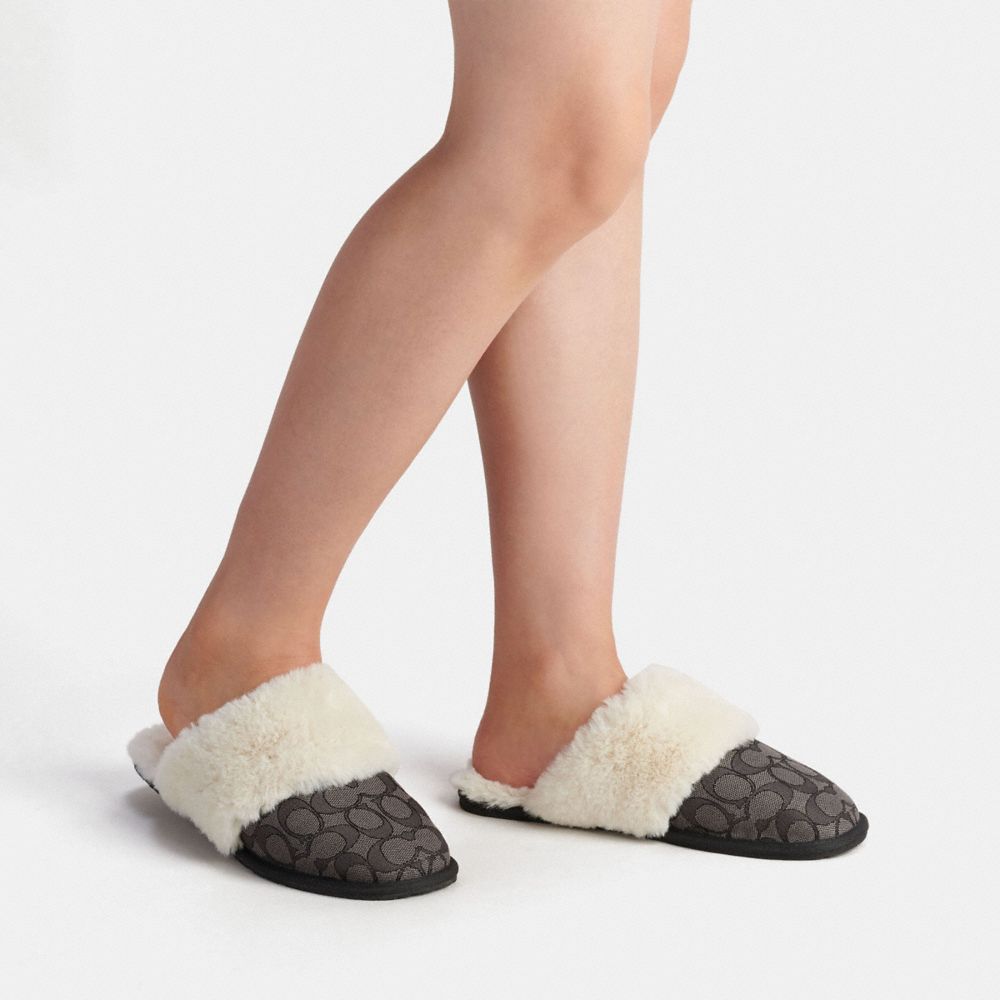 COACH®  Ziva Slipper In Signature Jacquard