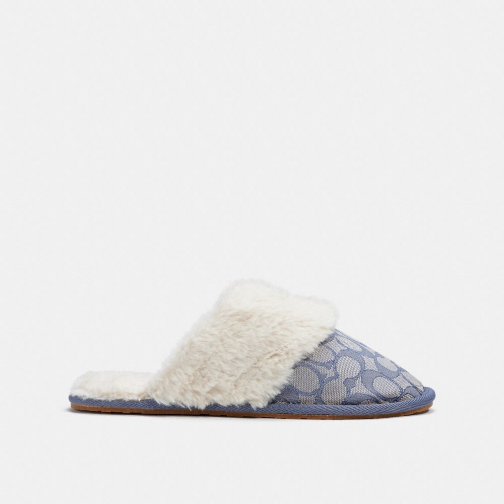 Coach slip sales on slippers