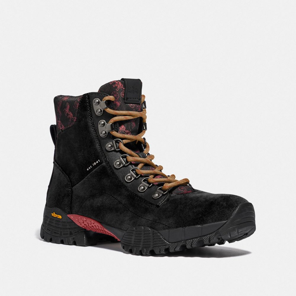 Hybrid Coach City Hiker Boot With Horse And Carriage Print