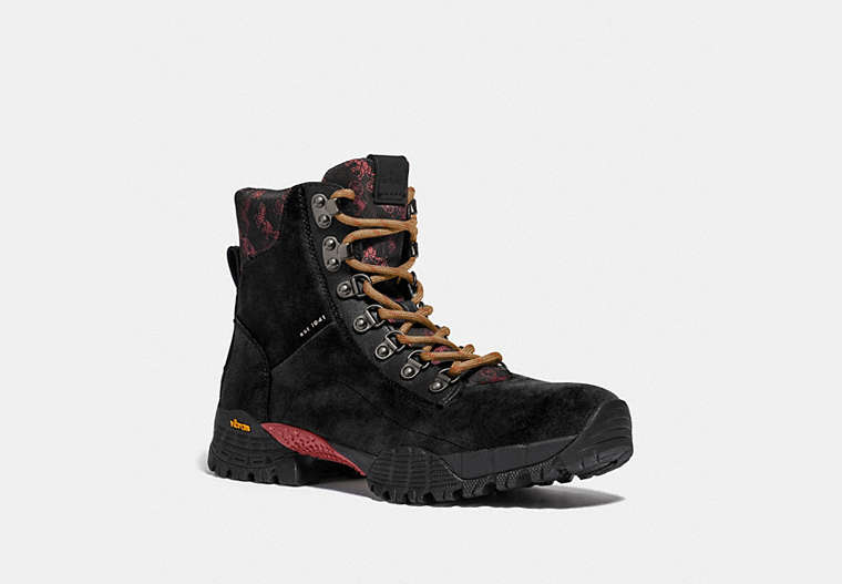 Hybrid Coach City Hiker Boot With Horse And Carriage Print