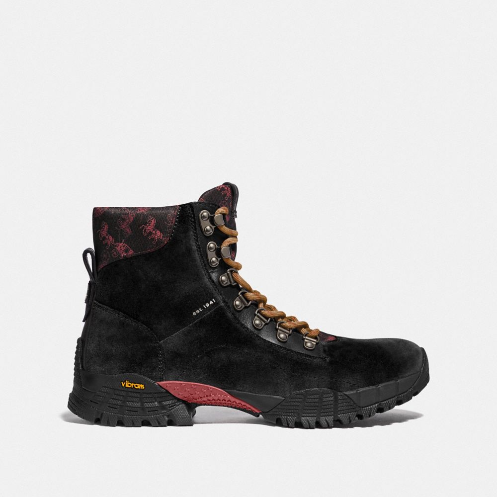 Hybrid Coach City Hiker Boot With Horse And Carriage Print