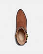 COACH®,CORRINE BOOTIE,mixedmaterial,1941 Saddle/Walnut,Inside View,Top View