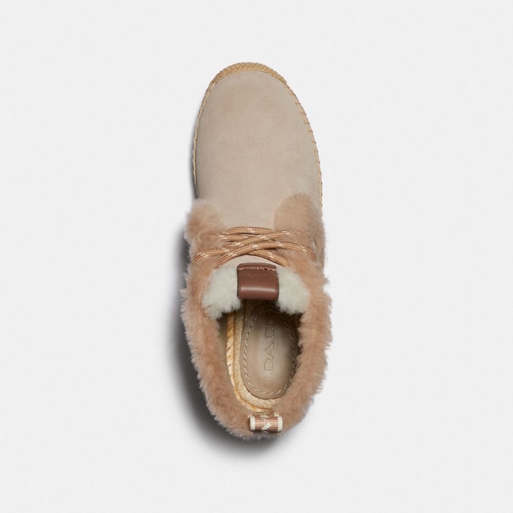 COACH®,Aileen Espadrille Bootie,,Inside View,Top View