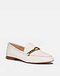 COACH®,HELENA LOAFER,Leather,Chalk,Front View
