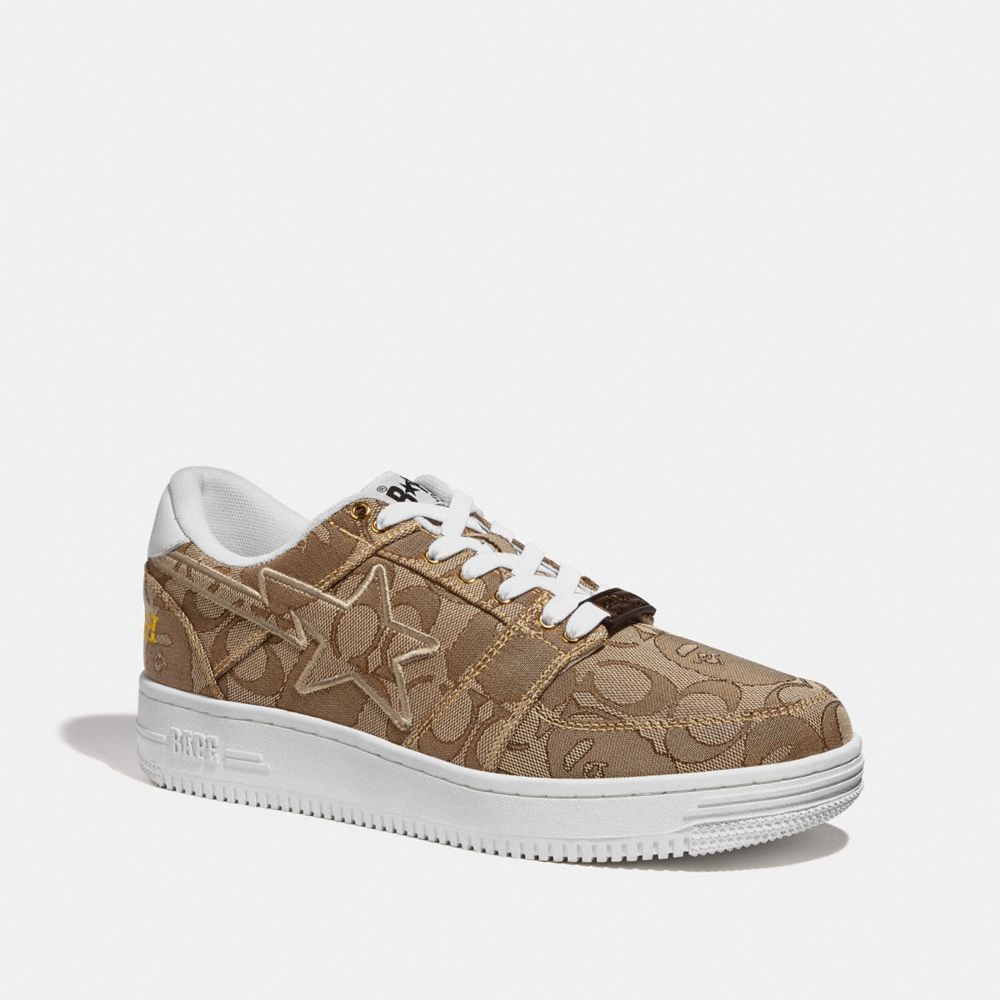 COACH®: Bape X Coach Bapesta Sneaker With Sta Motif In Signature 