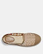 COACH®,CLEO ESPADRILLE,mixedmaterial,MUSHROOM,Inside View,Top View