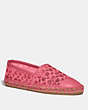 COACH®,CLEO ESPADRILLE,mixedmaterial,ORCHID,Front View