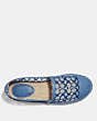 COACH®,CLEO ESPADRILLE,mixedmaterial,Stone Blue,Inside View,Top View