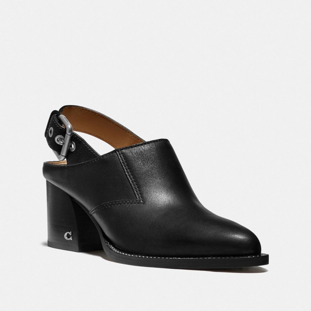 Black slingback cheap booties