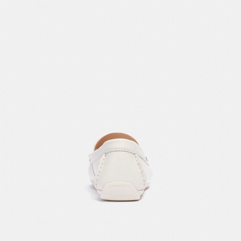 COACH®,Marley Driver,Leather,Rubber,Flats,Loafer,Metal,Logo,Flexible,Gold Metal,Casual,,Alternate View