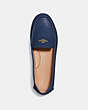 COACH®,MARLEY DRIVER,Pebbled Leather,True Navy,Inside View,Top View