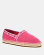 COACH®,CORRIE ESPADRILLE,mixedmaterial,Hyacinth,Front View