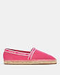 COACH®,CORRIE ESPADRILLE,mixedmaterial,Hyacinth,Angle View