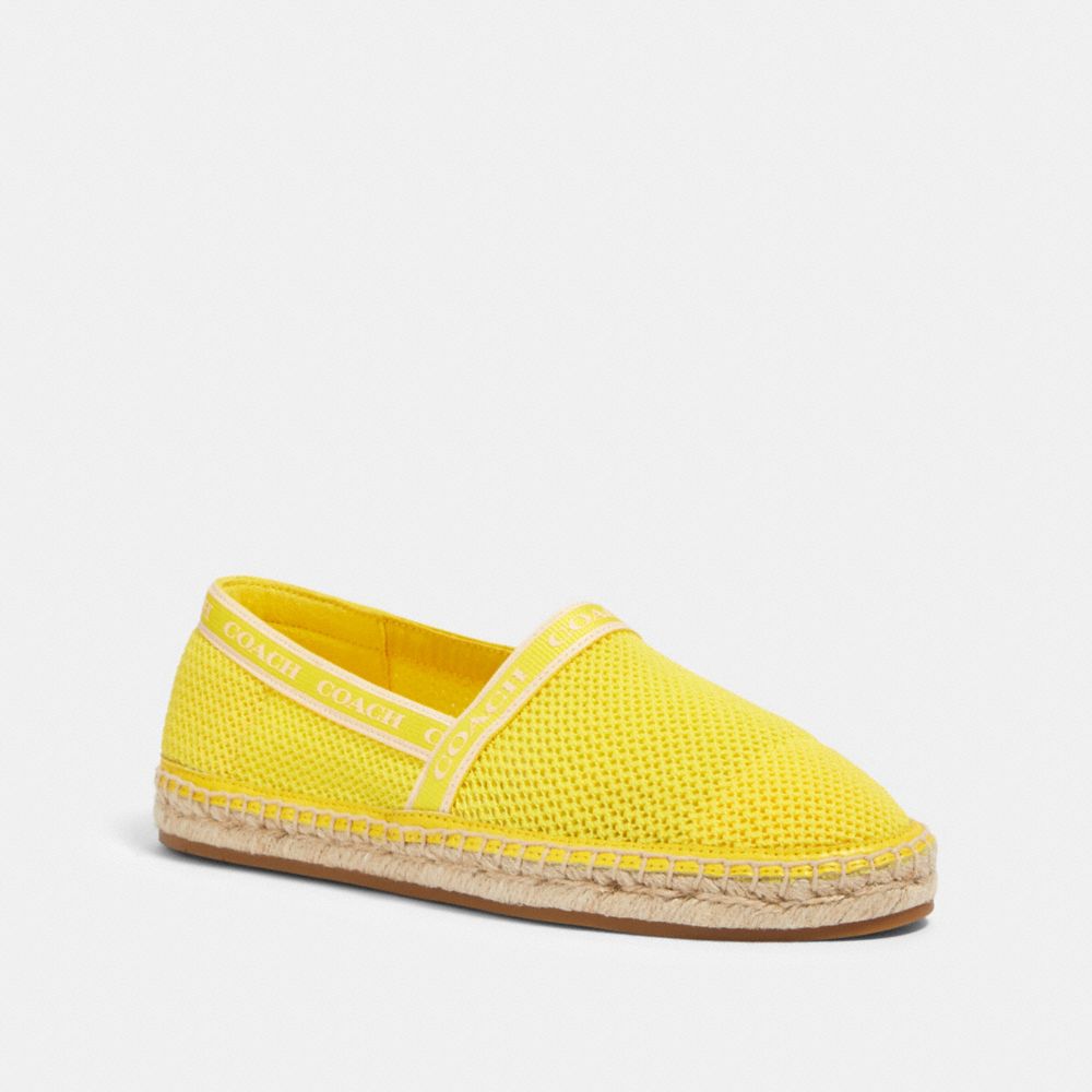COACH®,ESPADRILLE CORRIE,mélange de matériaux,JAUNE,Front View